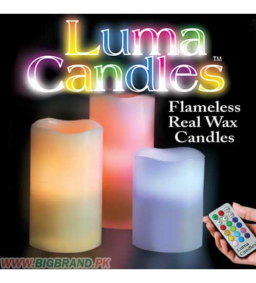 Smokeless Luma Candle Light with Remote Control